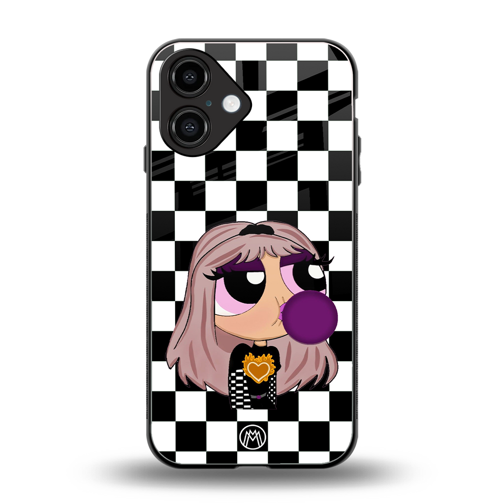 sassy chic powerpuff girls back phone cover | glass case for iphone 16