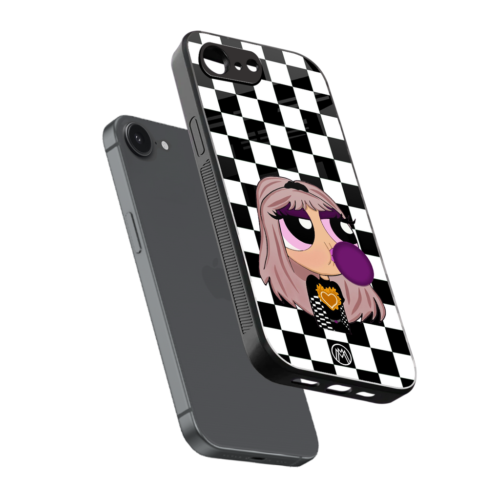 sassy chic powerpuff girls back phone cover | glass case for iphone 16e
