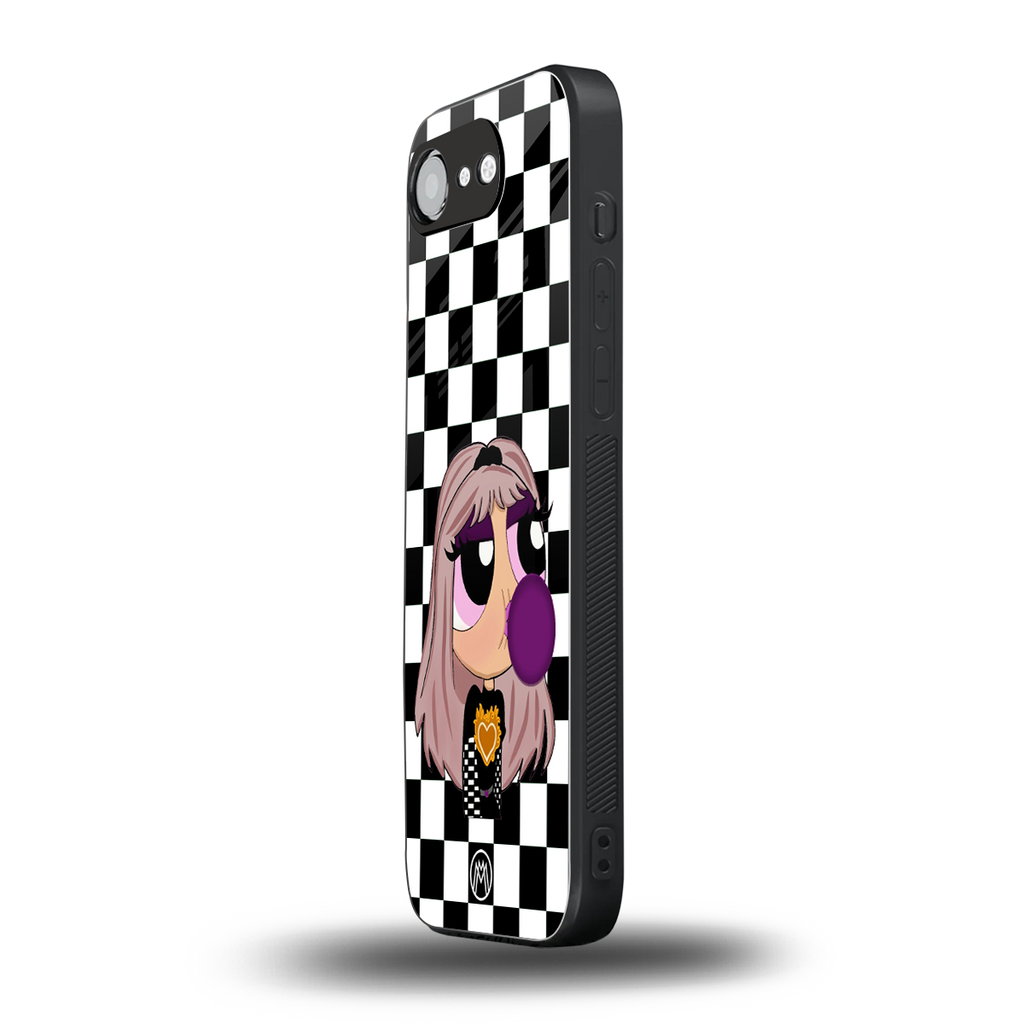 sassy chic powerpuff girls back phone cover | glass case for iphone 16e
