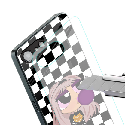 sassy chic powerpuff girls back phone cover | glass case for iphone 16e