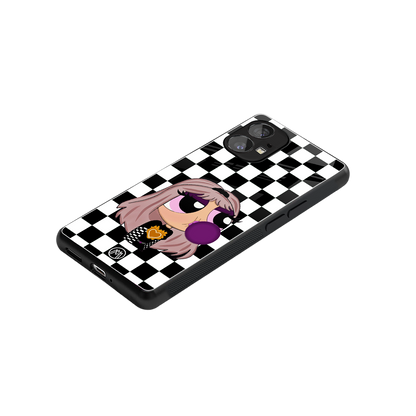 sassy chic powerpuff girls back phone cover | glass case for nothing phone 1
