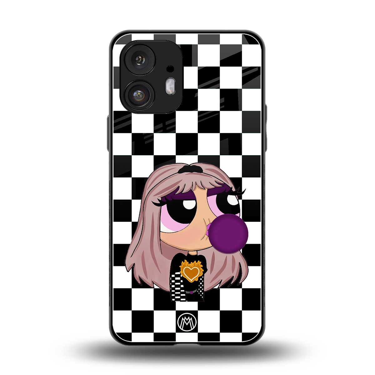 sassy chic powerpuff girls back phone cover | glass case for nothing phone 2