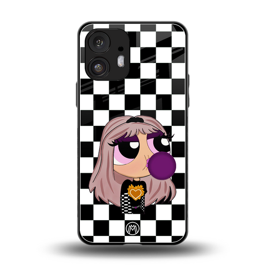 sassy chic powerpuff girls back phone cover | glass case for nothing phone 2