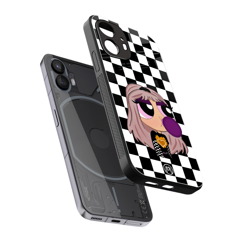 sassy chic powerpuff girls back phone cover | glass case for nothing phone 2
