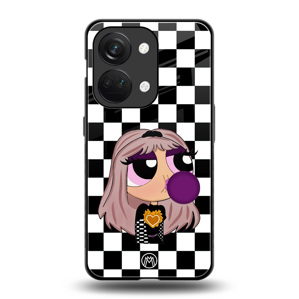 sassy chic powerpuff girls back phone cover | glass case for oneplus nord 3