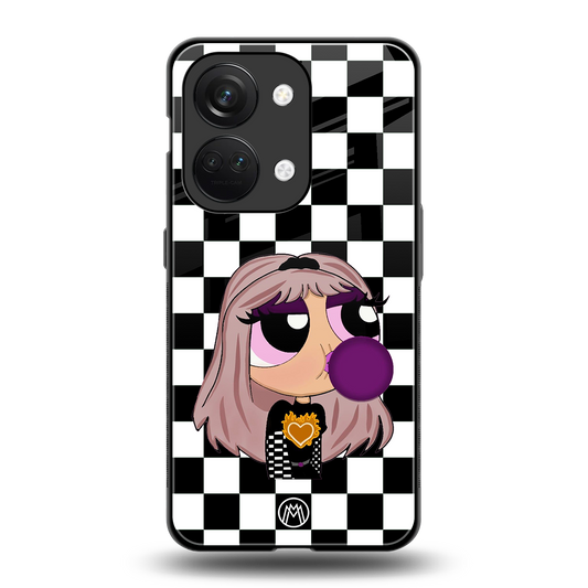 sassy chic powerpuff girls back phone cover | glass case for oneplus nord 3