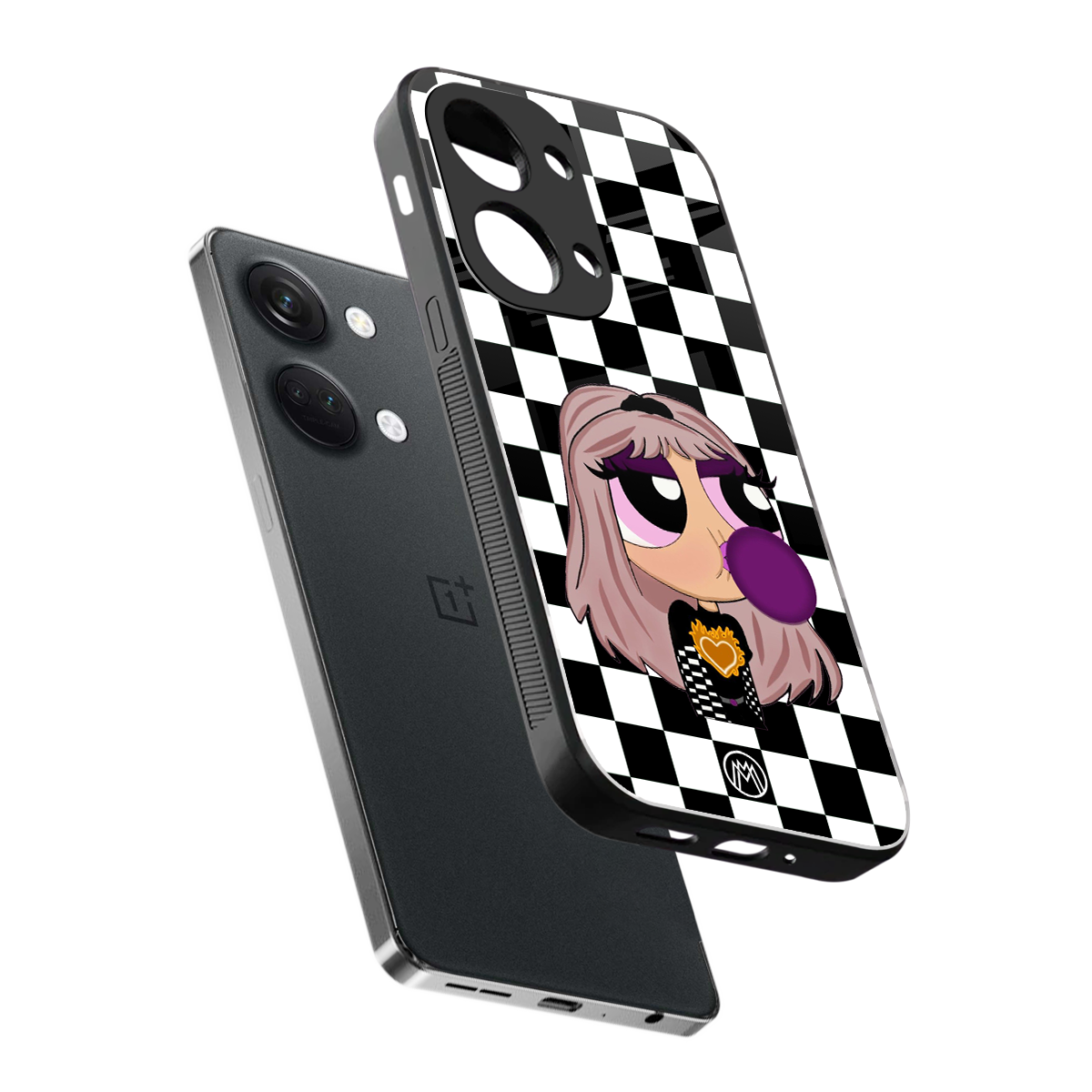 sassy chic powerpuff girls back phone cover | glass case for oneplus nord 3