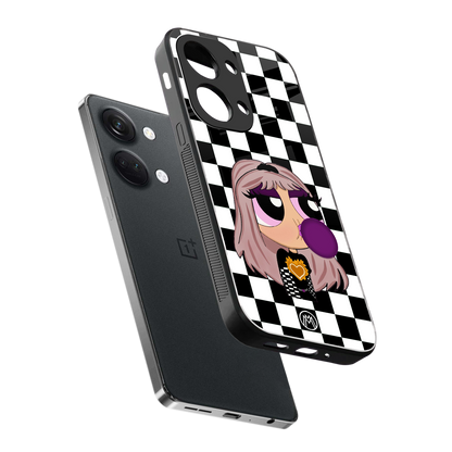 sassy chic powerpuff girls back phone cover | glass case for oneplus nord 3