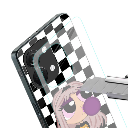 sassy chic powerpuff girls back phone cover | glass case for oneplus nord 3