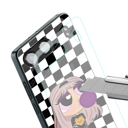 sassy chic powerpuff girls back phone cover | glass case for oneplus nord 4