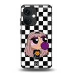 sassy chic powerpuff girls back phone cover | glass case for oneplus nord ce 3