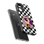 sassy chic powerpuff girls back phone cover | glass case for oneplus nord ce 3