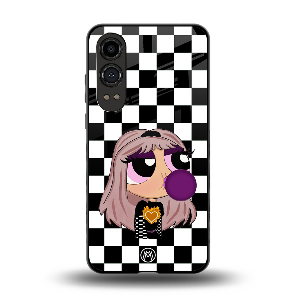 sassy chic powerpuff girls back phone cover | glass case for oneplus nord ce 4 lite