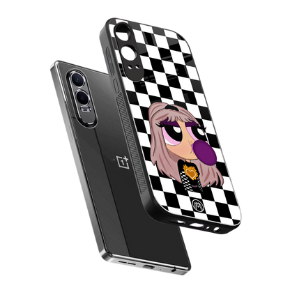 sassy chic powerpuff girls back phone cover | glass case for oneplus nord ce 4 lite