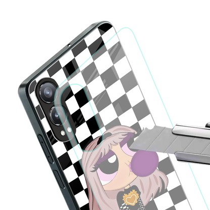 sassy chic powerpuff girls back phone cover | glass case for oneplus nord ce 4 lite