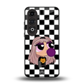 sassy chic powerpuff girls back phone cover | glass case for oneplus nord ce 4