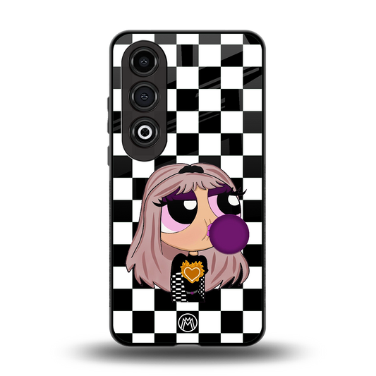 sassy chic powerpuff girls back phone cover | glass case for oneplus nord ce 4