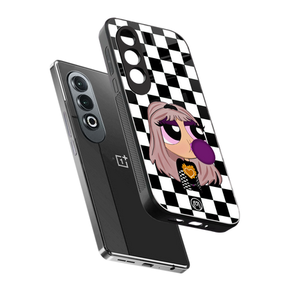 sassy chic powerpuff girls back phone cover | glass case for oneplus nord ce 4