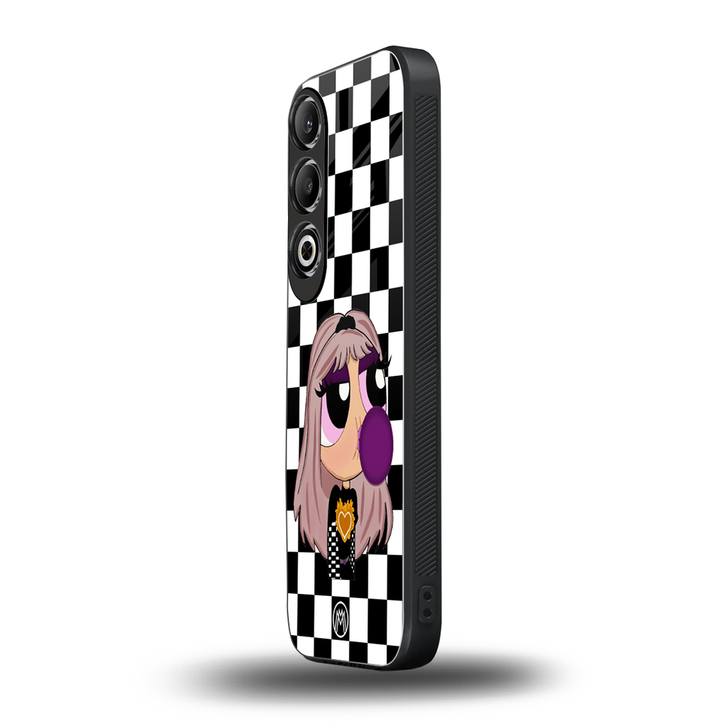 sassy chic powerpuff girls back phone cover | glass case for oneplus nord ce 4