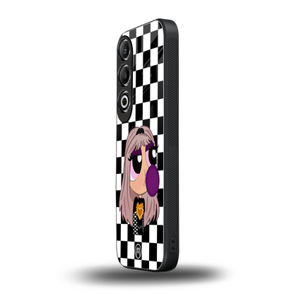 sassy chic powerpuff girls back phone cover | glass case for oneplus nord ce 4