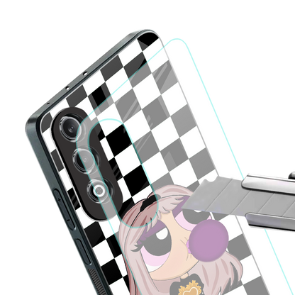 sassy chic powerpuff girls back phone cover | glass case for oneplus nord ce 4