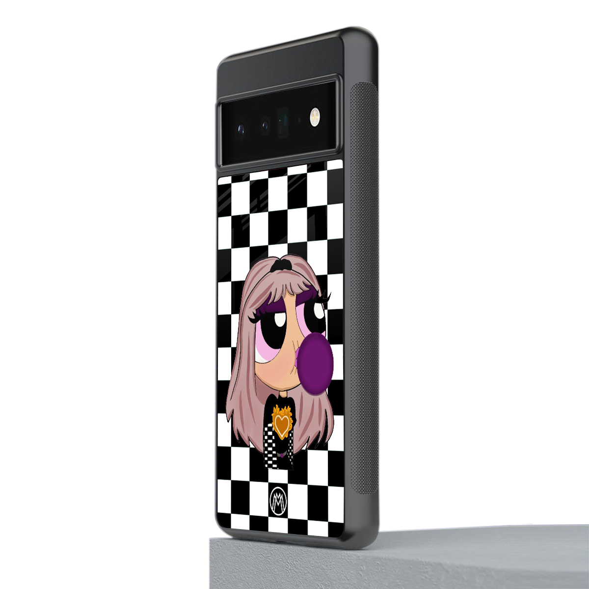 sassy chic powerpuff girls back phone cover | glass case for google pixel 6 pro