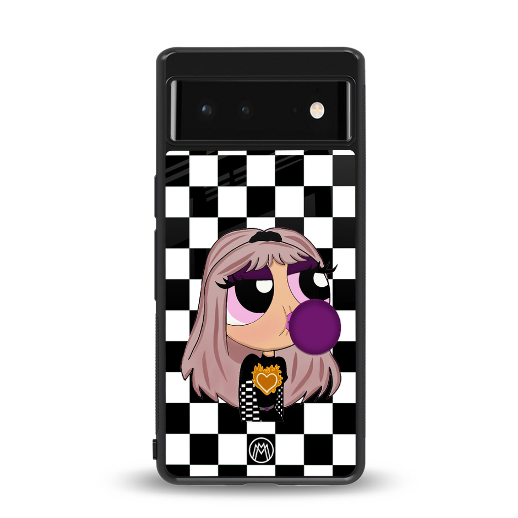 sassy chic powerpuff girls back phone cover | glass case for google pixel 6