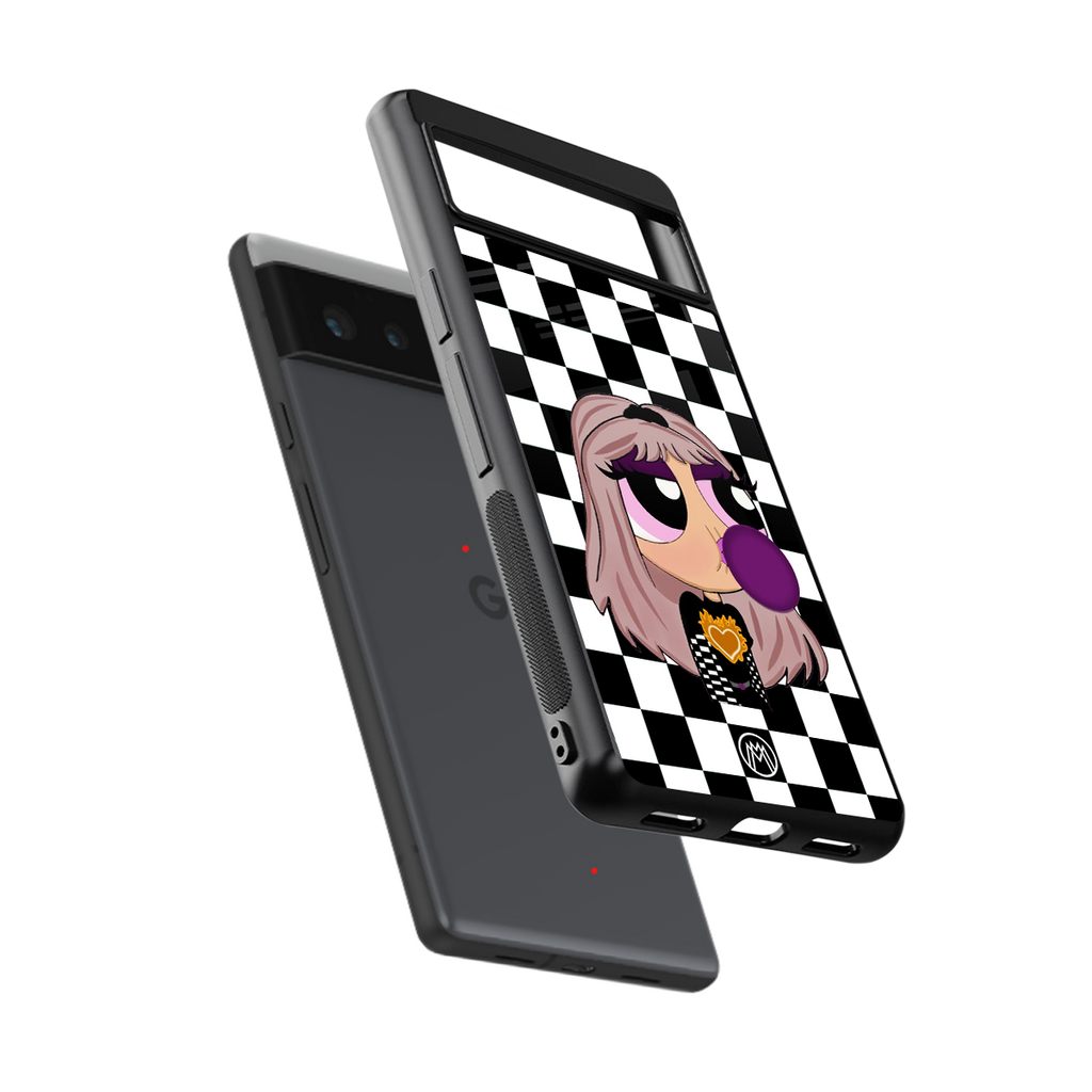 sassy chic powerpuff girls back phone cover | glass case for google pixel 6