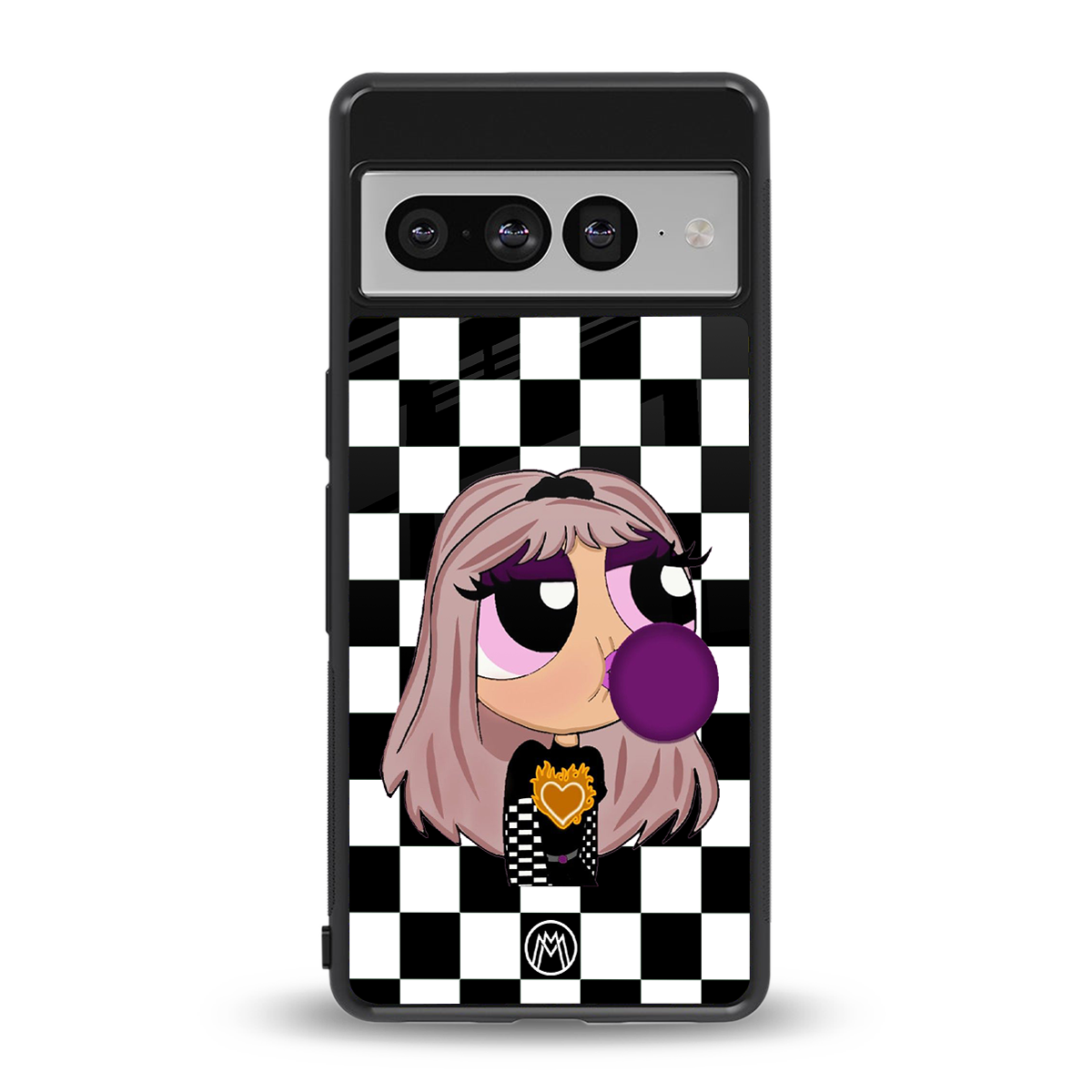 sassy chic powerpuff girls back phone cover | glass case for google pixel 7 pro