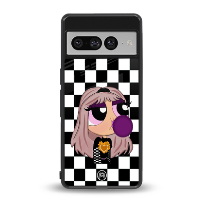 sassy chic powerpuff girls back phone cover | glass case for google pixel 7 pro