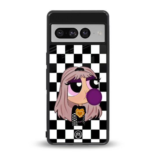 sassy chic powerpuff girls back phone cover | glass case for google pixel 7 pro