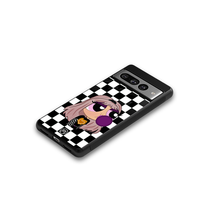 sassy chic powerpuff girls back phone cover | glass case for google pixel 7 pro