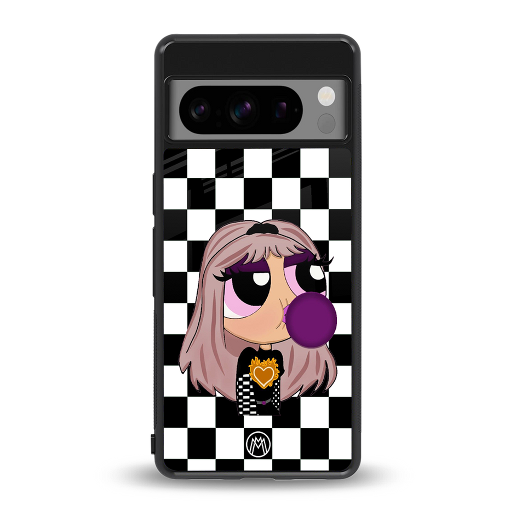 sassy chic powerpuff girls back phone cover | glass case for google pixel 8 pro
