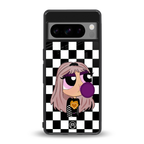 sassy chic powerpuff girls back phone cover | glass case for google pixel 8 pro