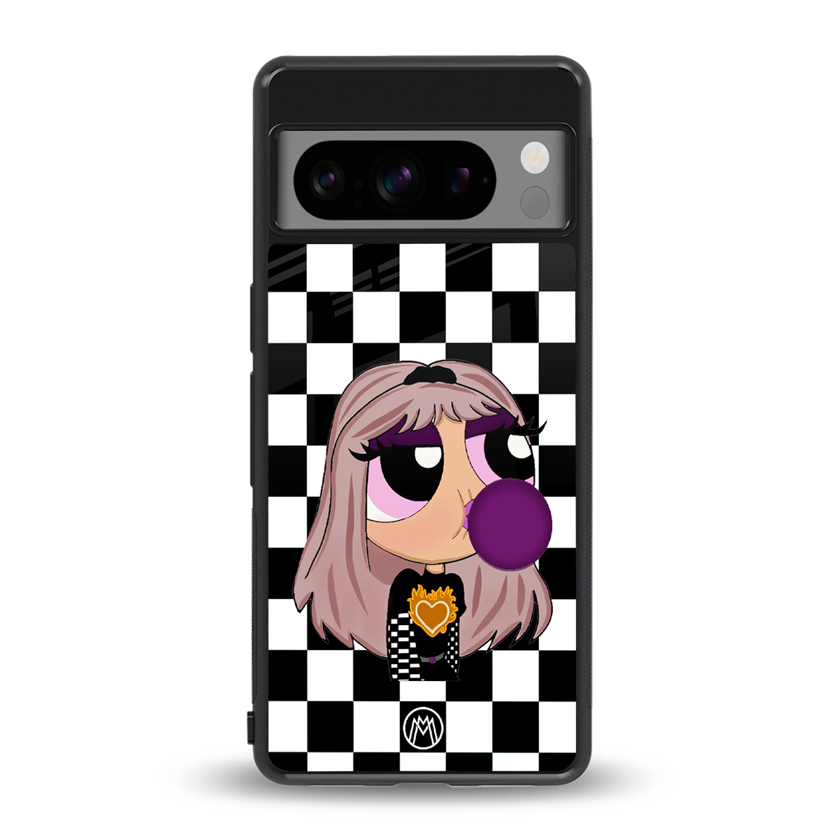 sassy chic powerpuff girls back phone cover | glass case for google pixel 8 pro