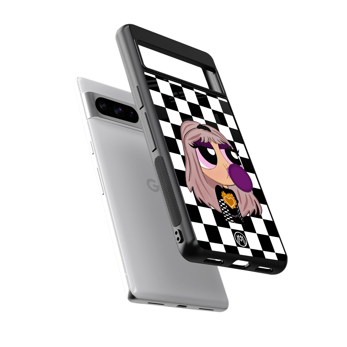sassy chic powerpuff girls back phone cover | glass case for google pixel 8 pro