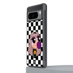sassy chic powerpuff girls back phone cover | glass case for google pixel 8 pro