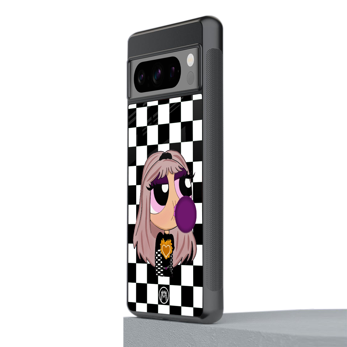 sassy chic powerpuff girls back phone cover | glass case for google pixel 8 pro