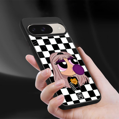 sassy chic powerpuff girls back phone cover | glass case for google pixel 9
