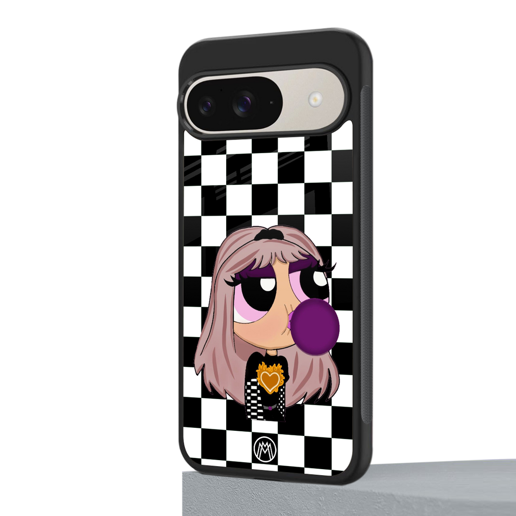 sassy chic powerpuff girls back phone cover | glass case for google pixel 9