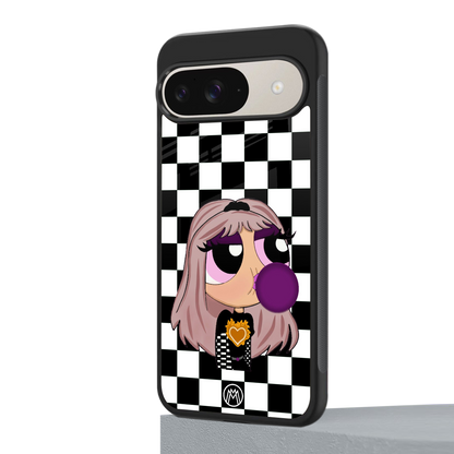 sassy chic powerpuff girls back phone cover | glass case for google pixel 9