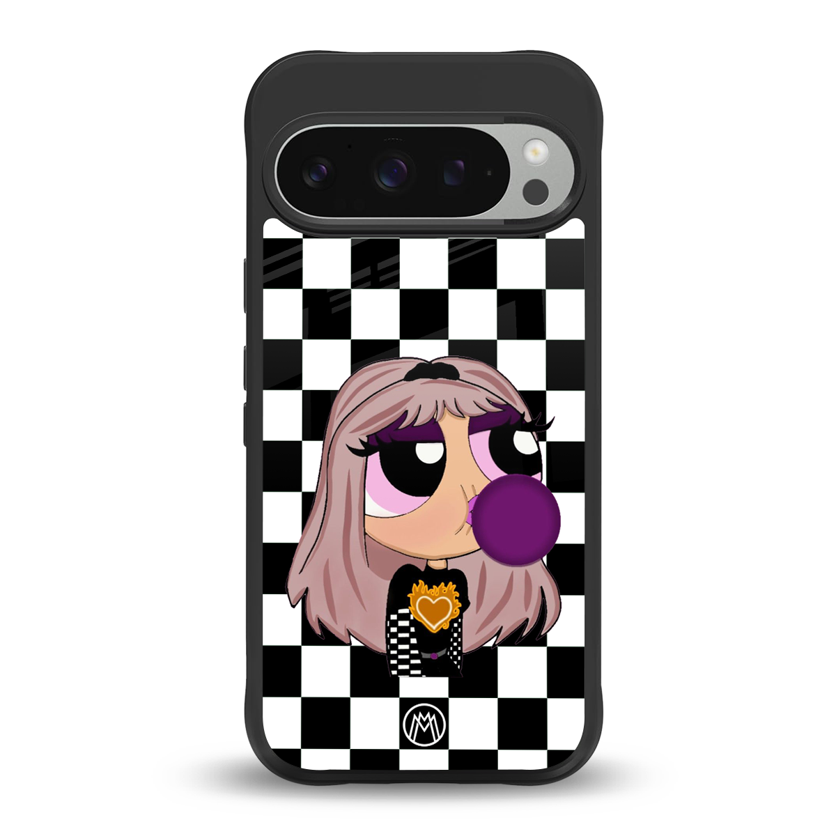 sassy chic powerpuff girls back phone cover | glass case for google pixel 9 pro