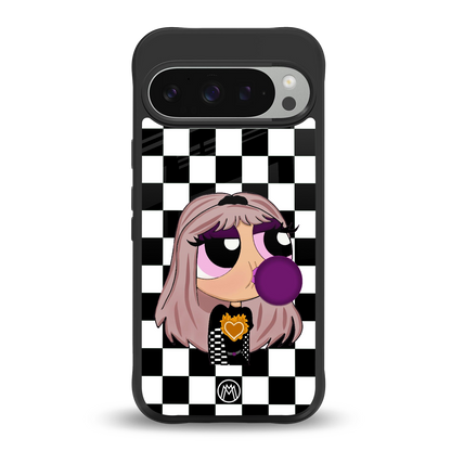 sassy chic powerpuff girls back phone cover | glass case for google pixel 9 pro xl