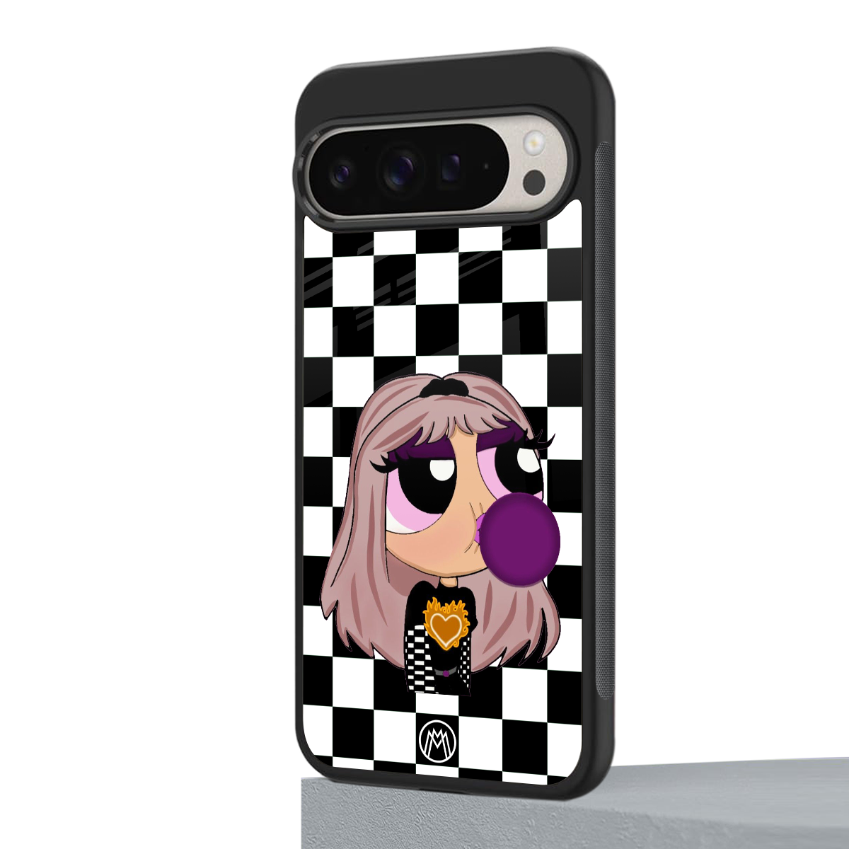 sassy chic powerpuff girls back phone cover | glass case for google pixel 9 pro xl