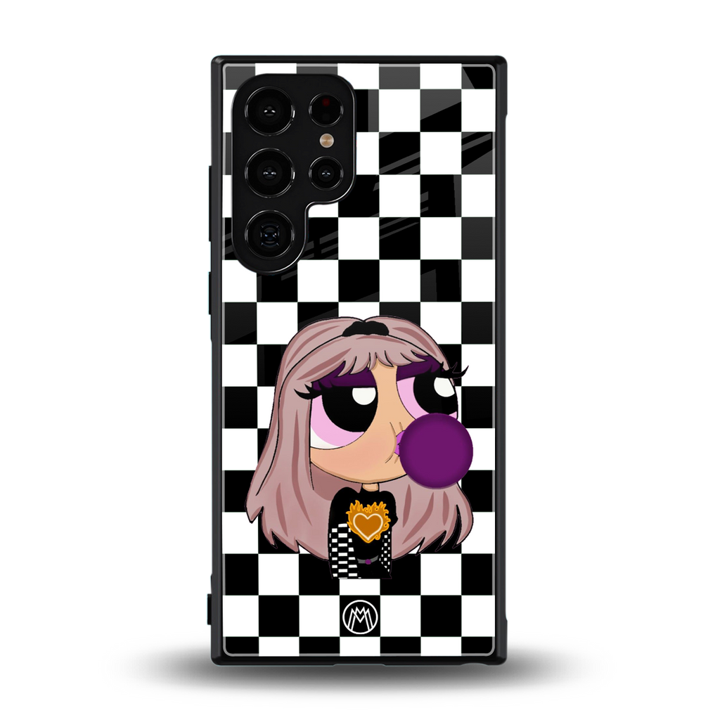 sassy chic powerpuff girls back phone cover | glass case for samsung galaxy s23 ultra