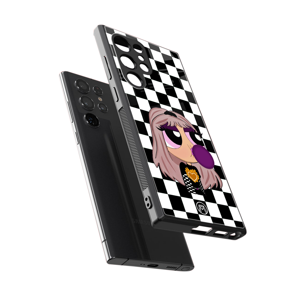 sassy chic powerpuff girls back phone cover | glass case for samsung galaxy s23 ultra