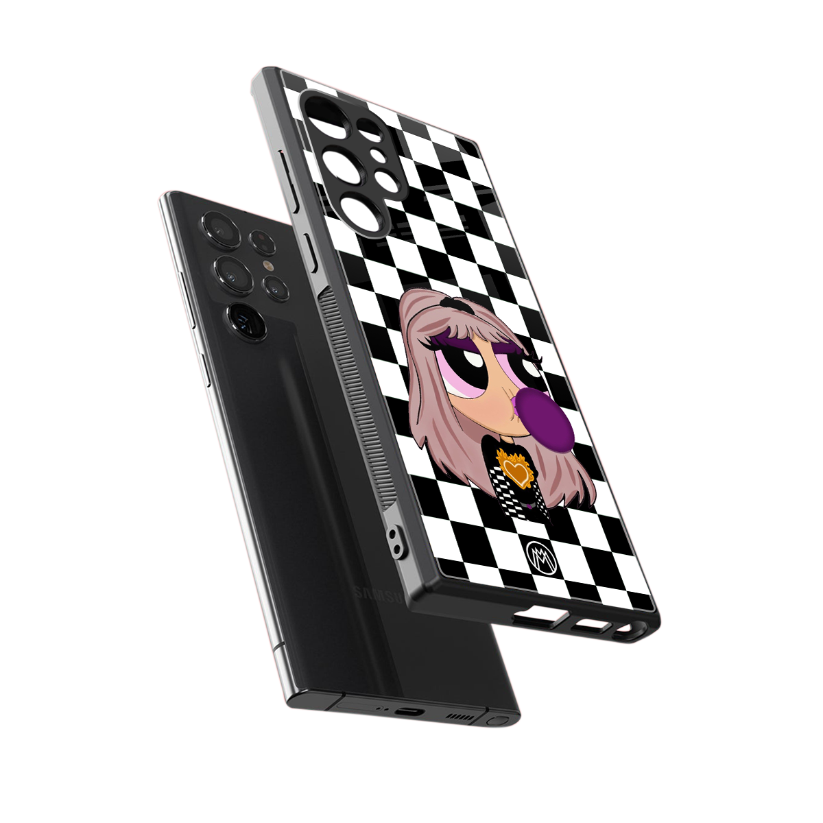 sassy chic powerpuff girls back phone cover | glass case for samsung galaxy s23 ultra