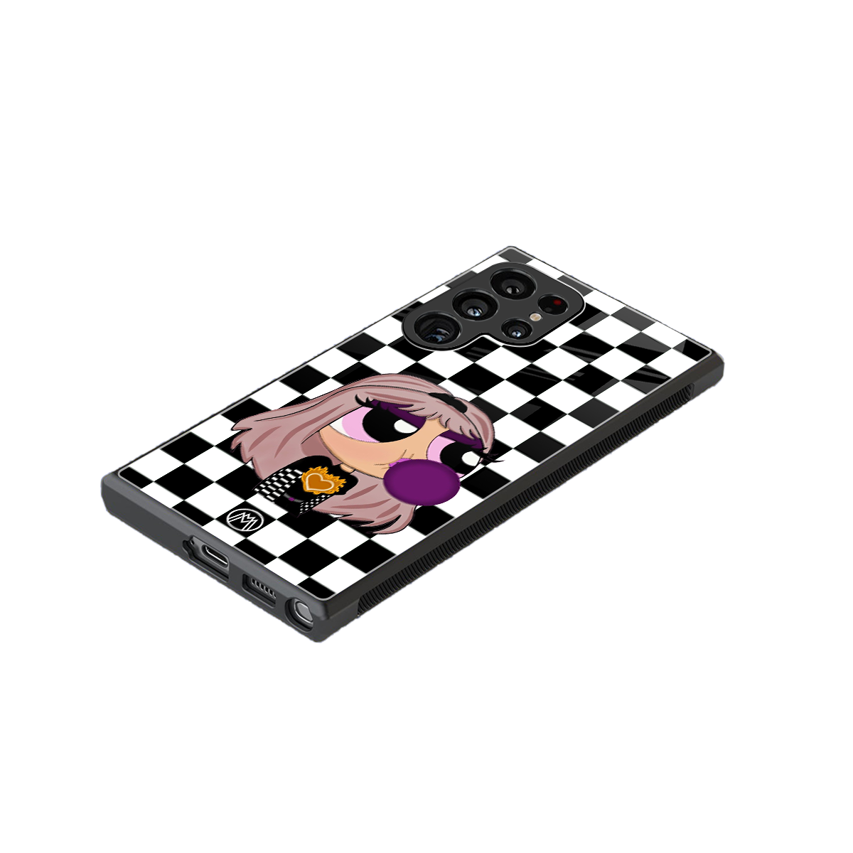 sassy chic powerpuff girls back phone cover | glass case for samsung galaxy s24 ultra