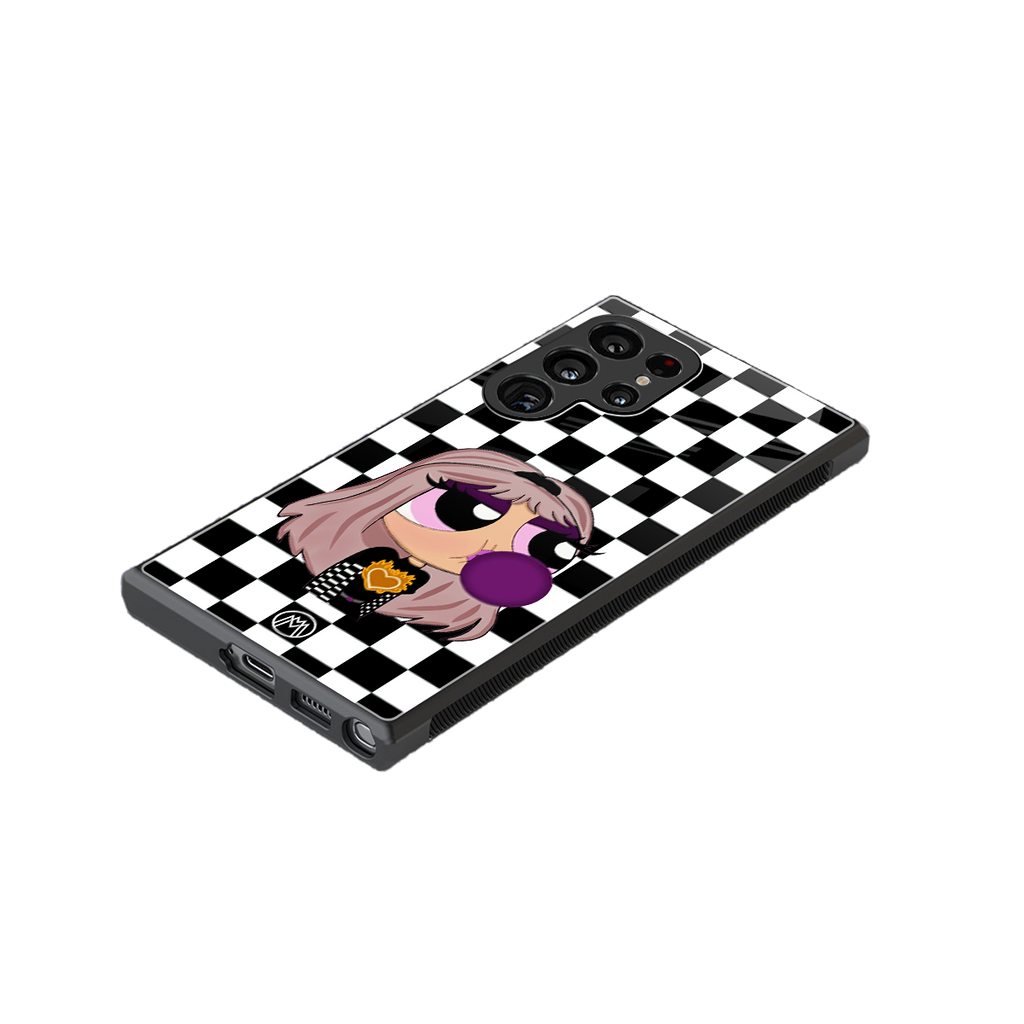 sassy chic powerpuff girls back phone cover | glass case for samsung galaxy s23 ultra