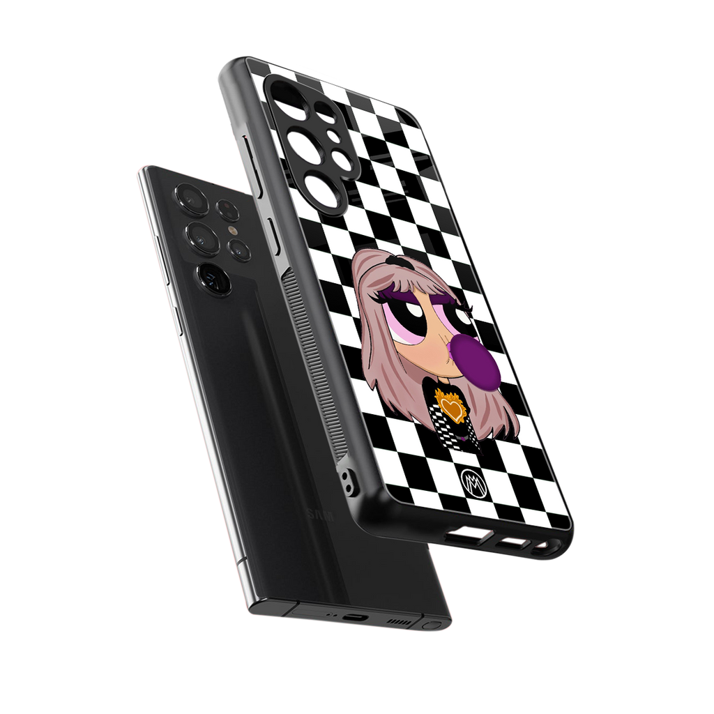 sassy chic powerpuff girls back phone cover | glass case for samsung galaxy s25 ultra